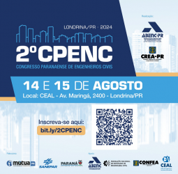 CEAL apoia Congresso Paranaense de Engenheiros Civis realizado pela Abenc nos dias 14 e 15 de agosto