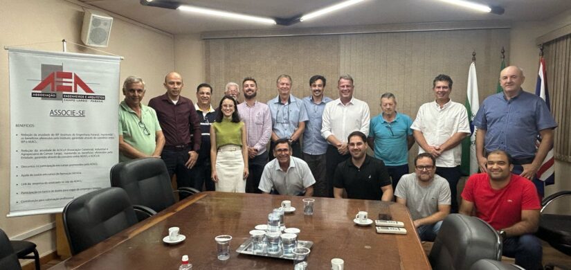 Associação de Engenheiros e Arquitetos de Campo Largo discute convênio técnico com a Prefeitura