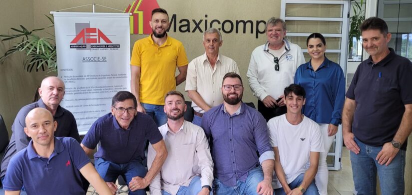 Associação de Engenheiros e Arquitetos de Campo Largo realiza visita técnica em empresa de sistema construtivo seco