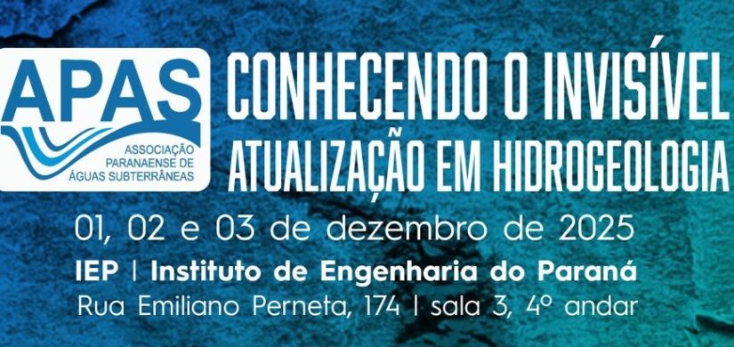“Conhecendo o Invisível”: evento promove atualização em Hidrogeologia com apoio do Crea-PR
